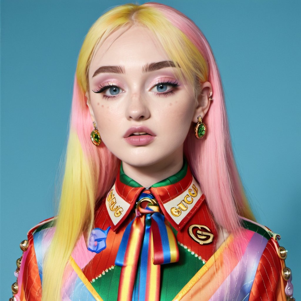 Kim Petras wearing Gucci