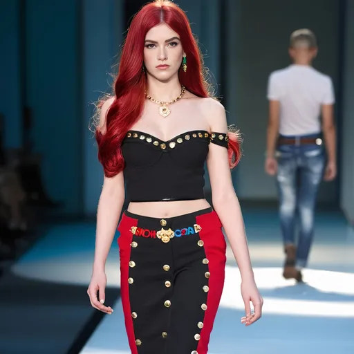 Prompt: Ariel wearing DSquared2