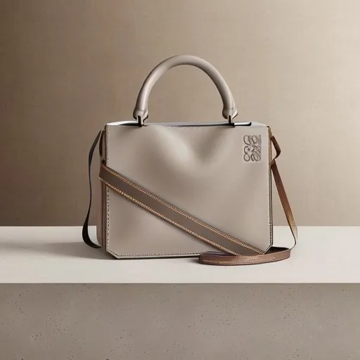 Prompt: Loewe aesthetic, (luxurious design), (high fashion style), muted color palette, elegant textures, sophisticated accessories, clean lines, artistic flair, modern couture, chic ambiance, luxurious materials, minimalist composition, imagery of craftsmanship, suitable for high-end fashion branding, (ultra-detailed) representation, (4K) resolution, striking visual appeal.