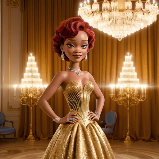 Prompt: Rihanna wearing Dior