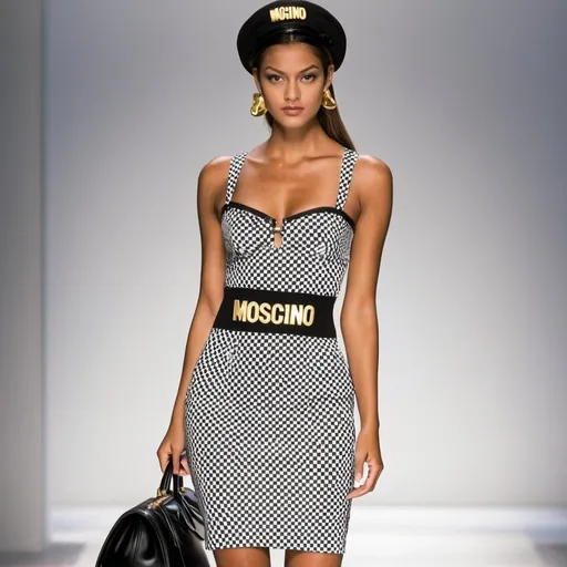 Prompt: Moschino 90s look 