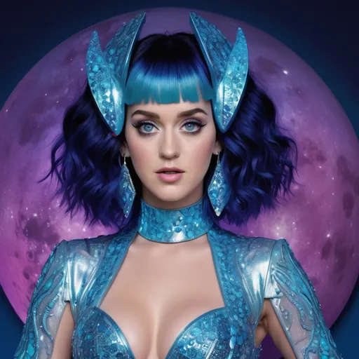 Prompt: Katy Perry as an alien