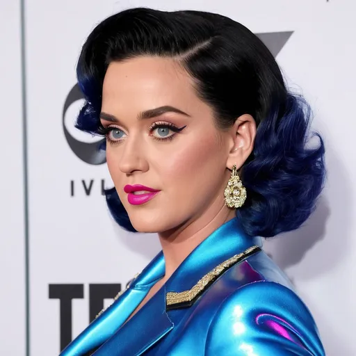 Prompt: Very accurated Katy Perry wearing a very accurated 1980s look as a manager in the detailed 1980s in New York 3d quality 64k Hd 