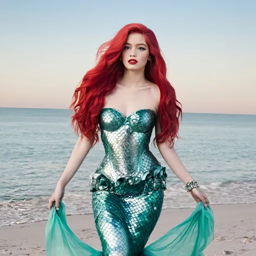 Prompt: Ariel the mermaid Chanel