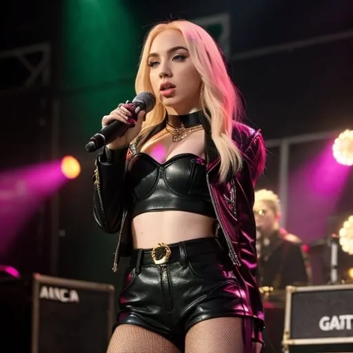 Prompt: Ava Max wearing Gdcs