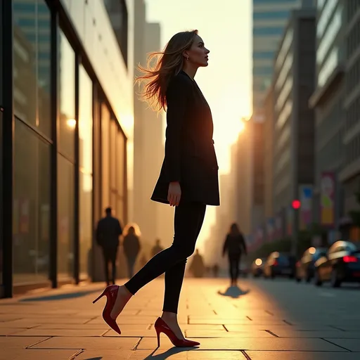 Prompt: Shoes high heels campaign 