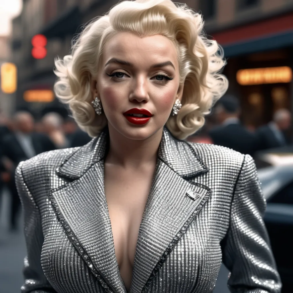 Very detailed and hyper realistic Marilyn Monroe wea