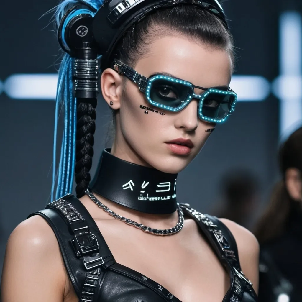 Prompt: Chanel cyber punk look  