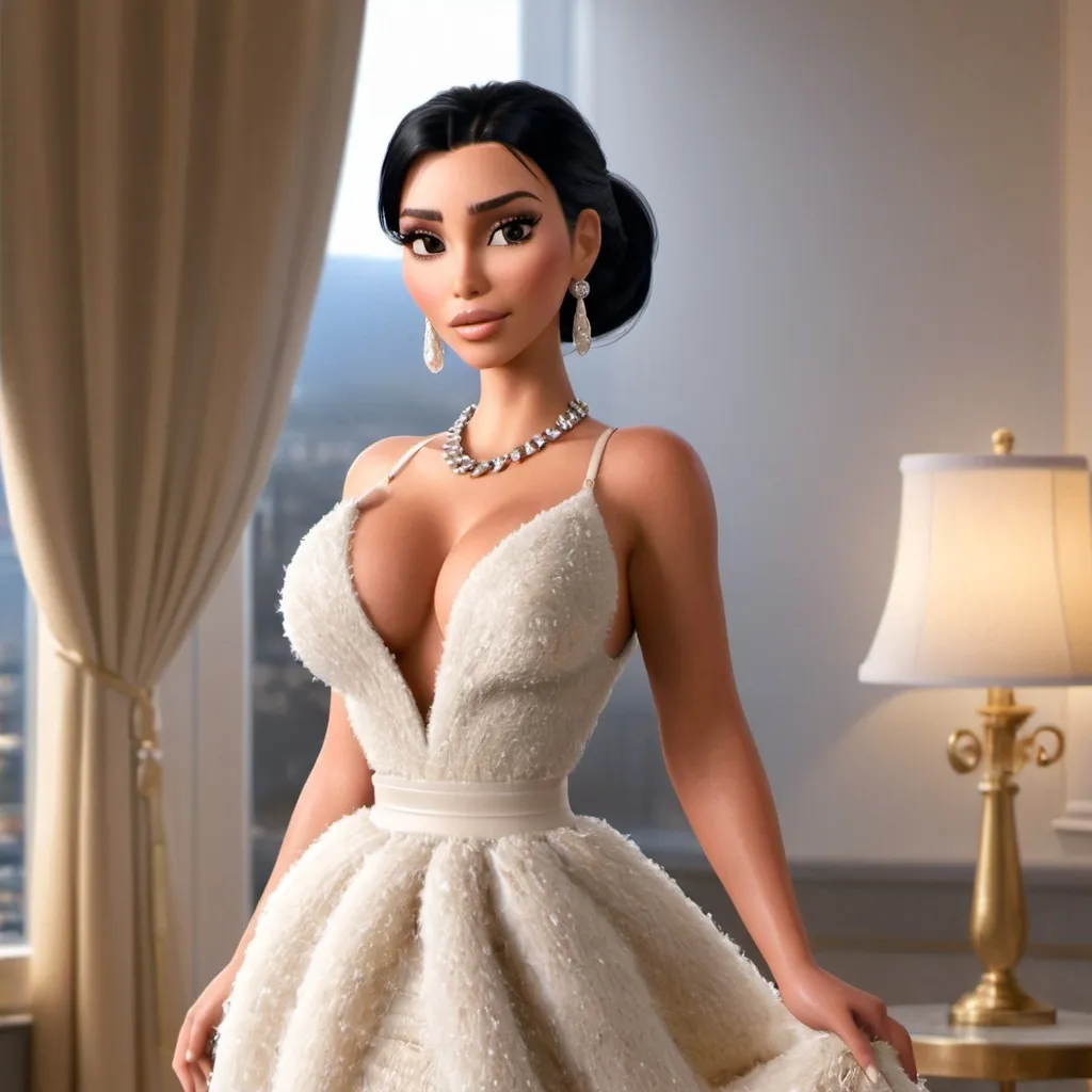 Prompt: Kim Kardashian wearing Chanel 