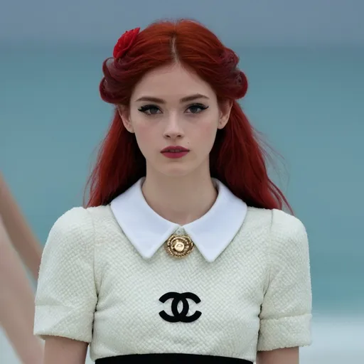 Prompt: Ariel wearing Chanel