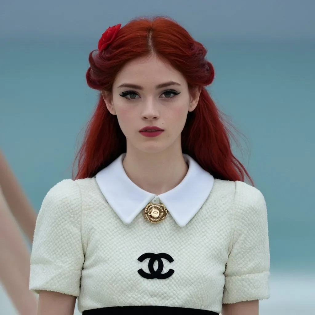 Prompt: Ariel wearing Chanel