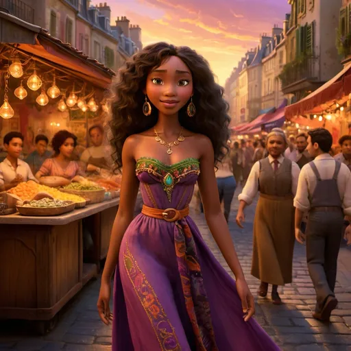 Prompt: Naomi Campbell as Esmeralda 