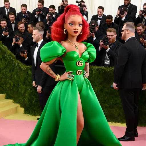 Prompt: Rihanna wearing Gucci