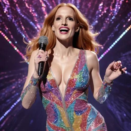 Prompt: Jessica Chastain as Britney Spears 