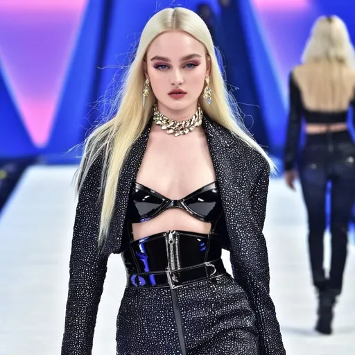 Prompt: Kim Petras wearing Dsquared2