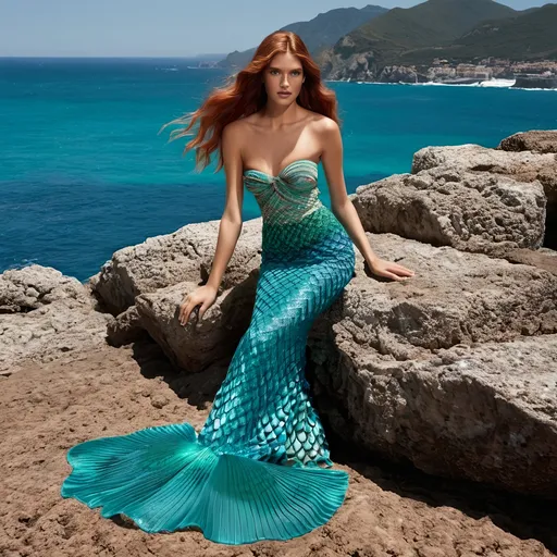 Prompt: Ariel the mermaid Missoni
