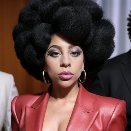 Prompt: Afro version of Lady Gaga 