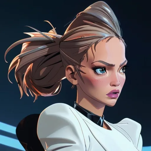 Prompt: Jennifer Lopez wearing Mugler  