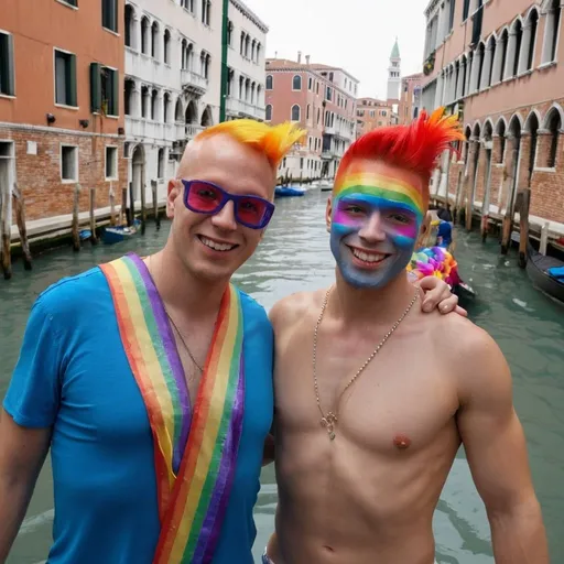 Prompt: Gay Pride in Venice