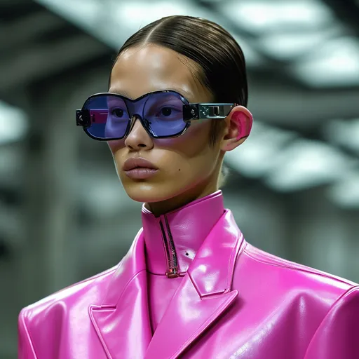 Prompt: Balenciaga cyber punk look