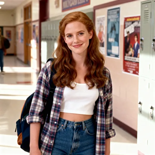 Prompt: Jessica Chastain 90s teen 