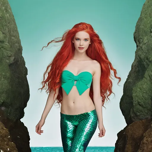 Prompt: Ariel the Mermaid wearing Benetton