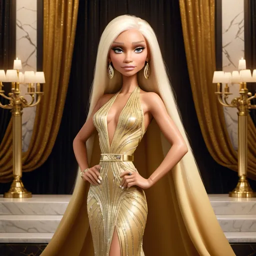 Prompt: Donatella Versace 