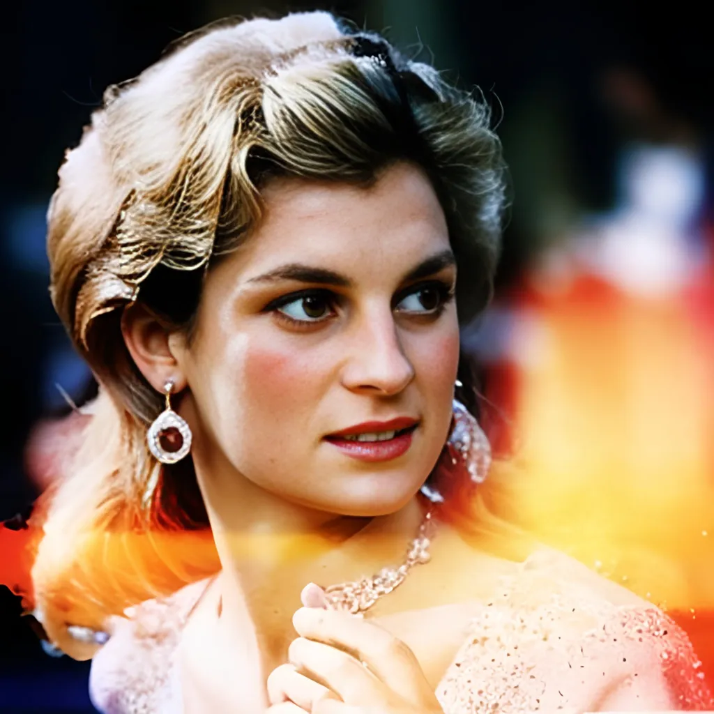 Prompt: Accurated lady Diana in 1997