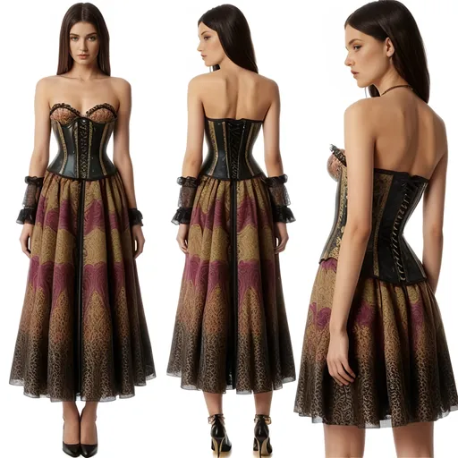 Prompt: Etro corset dress 