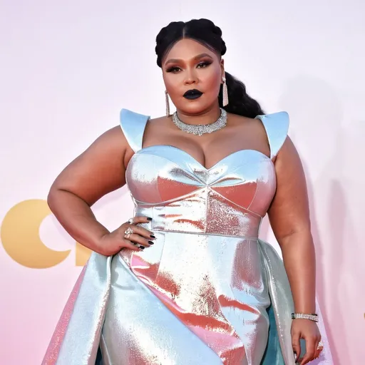 Prompt: Lizzo wearing Chanel dress