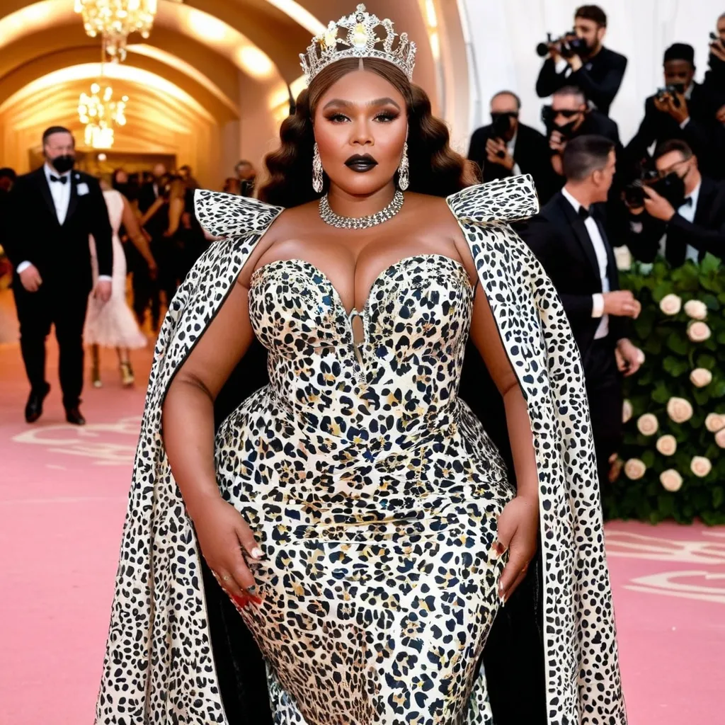 Prompt: Lizzo wearing Dolce&Gabbana