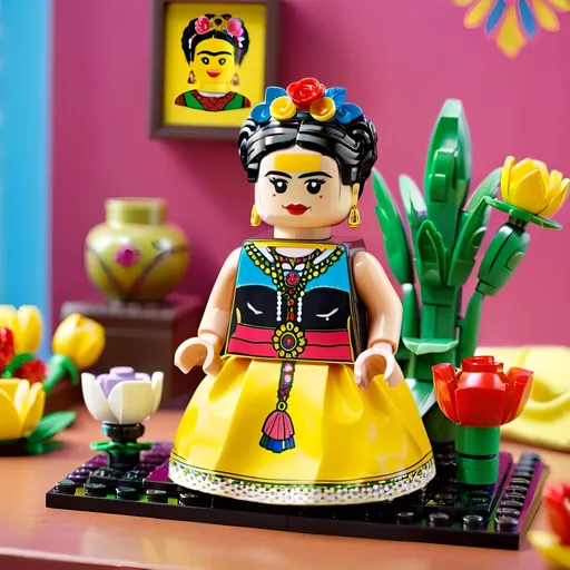 Prompt: Frida Kahlo wearing Gucci
