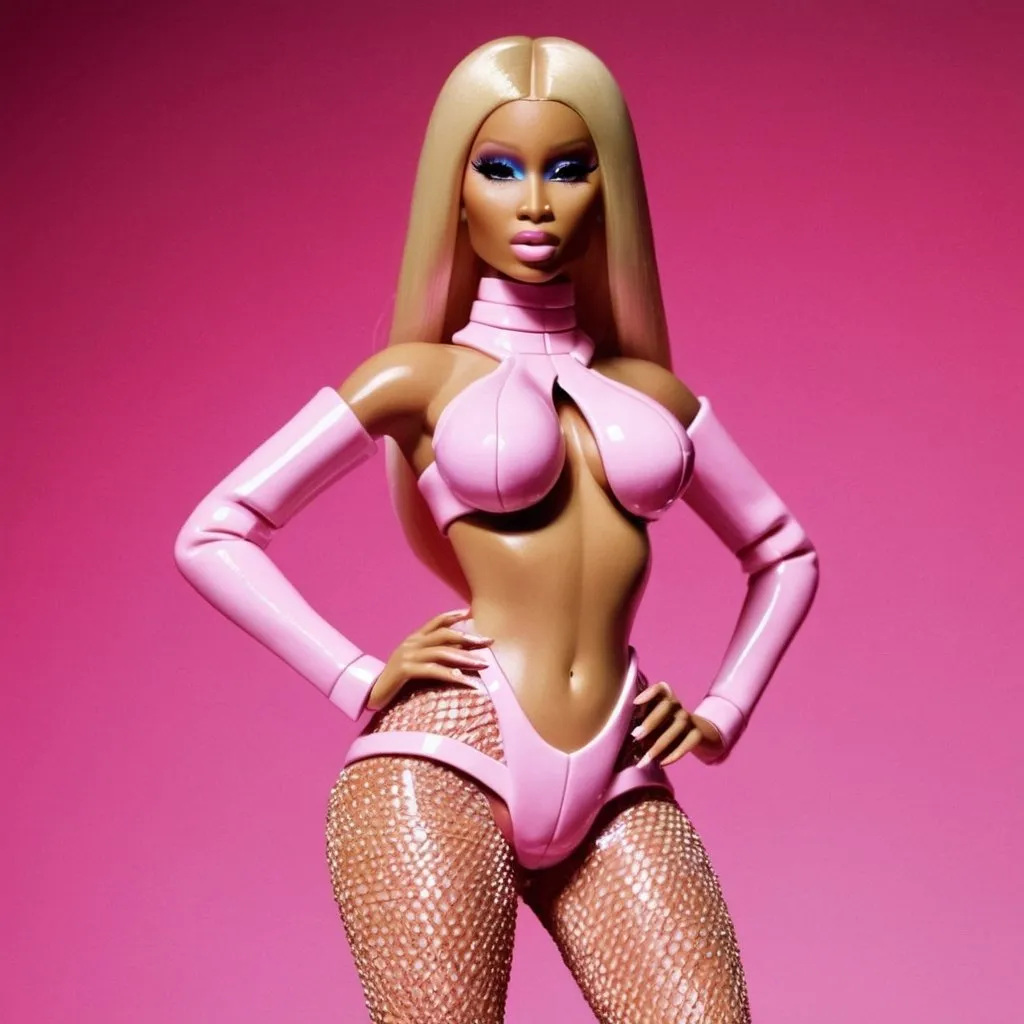 Prompt: Barbie Nicki Minaj Mugler