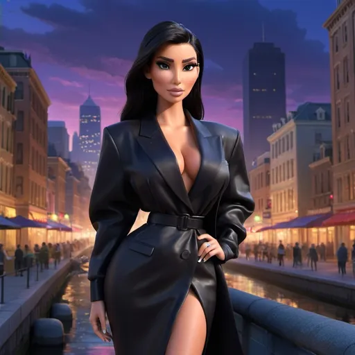 Prompt: Kim Kardashian wearing Balenciaga 