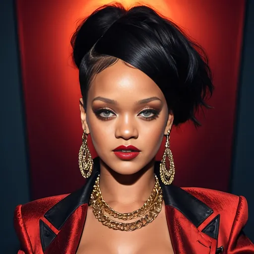 Prompt: (H0rny Rihanna)