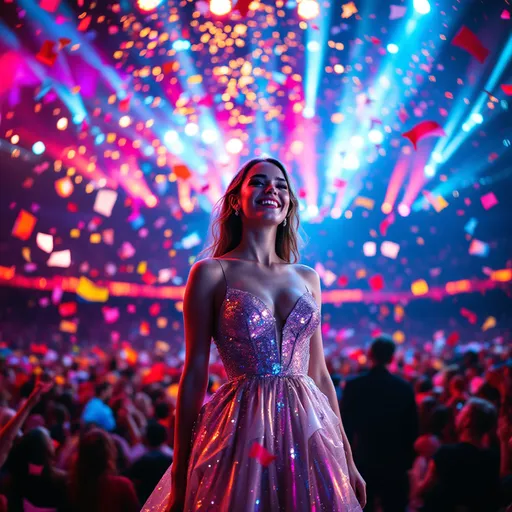 Prompt: Erika Vikman at Eurovision 