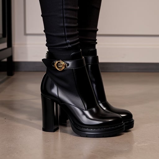 Prompt: Prada high heels boots 