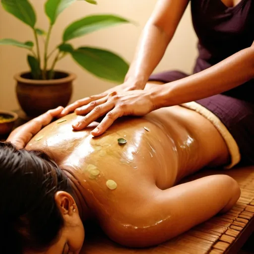 Prompt: Ayurvedic treatment