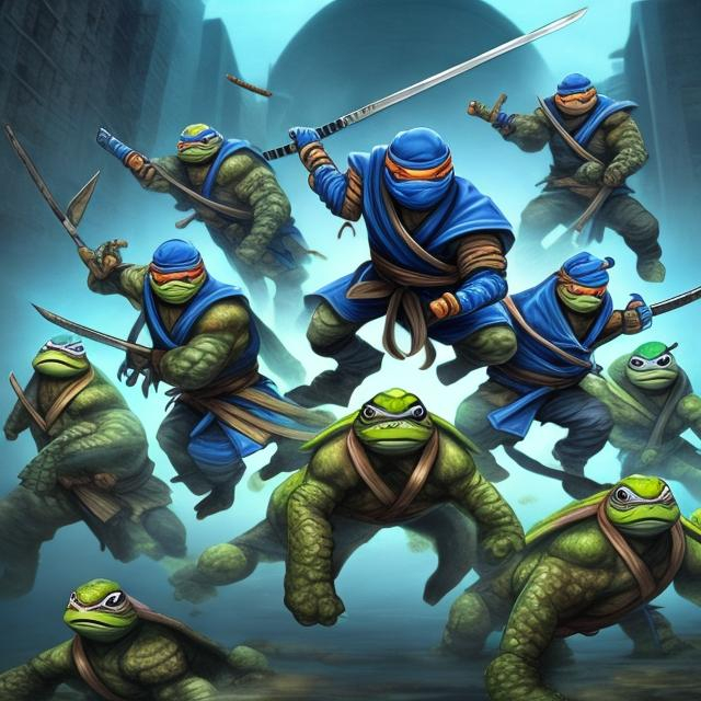 Prompt: Ninja Turtels