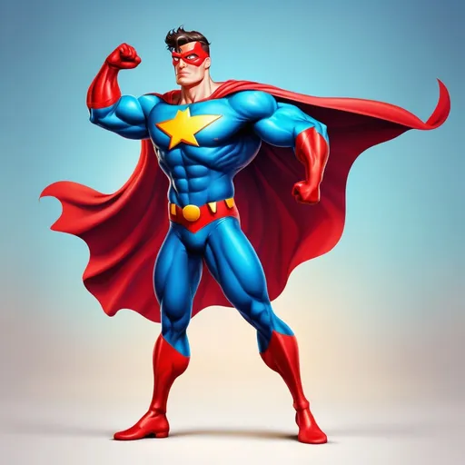 Prompt: Superhero, vibrant cartoon style, heroic pose