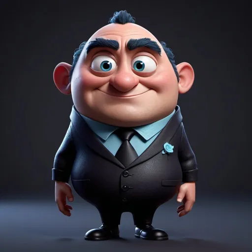 Prompt: Disney pixar character, 3d render style, a villain, cinematic colors