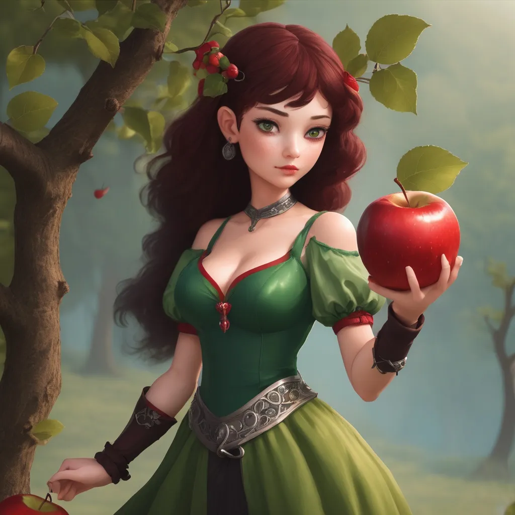 Prompt: an apple fantasy character