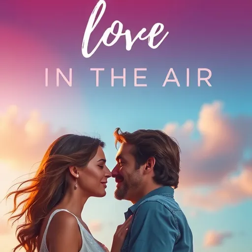 Prompt: romantic movie poster, with the title, "Love in the Air", cinematic atmosphere, vibrant colors, emotional expressions of lovers, dreamy background