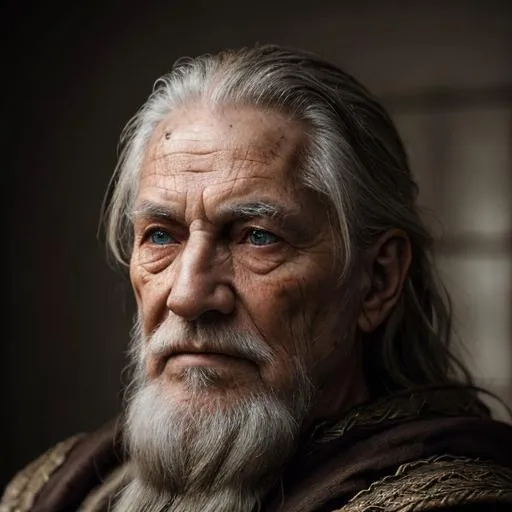 Prompt: A epic photorealistic photo of a old wise wizard with detailed facial features and skin