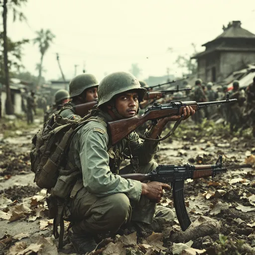 Prompt: Bangladesh war 