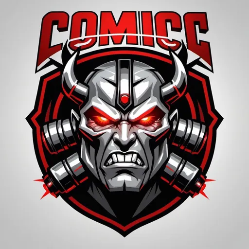 Prompt: Logo for a team called Comic Legion.
Fierce muscular men with red laser eyes
