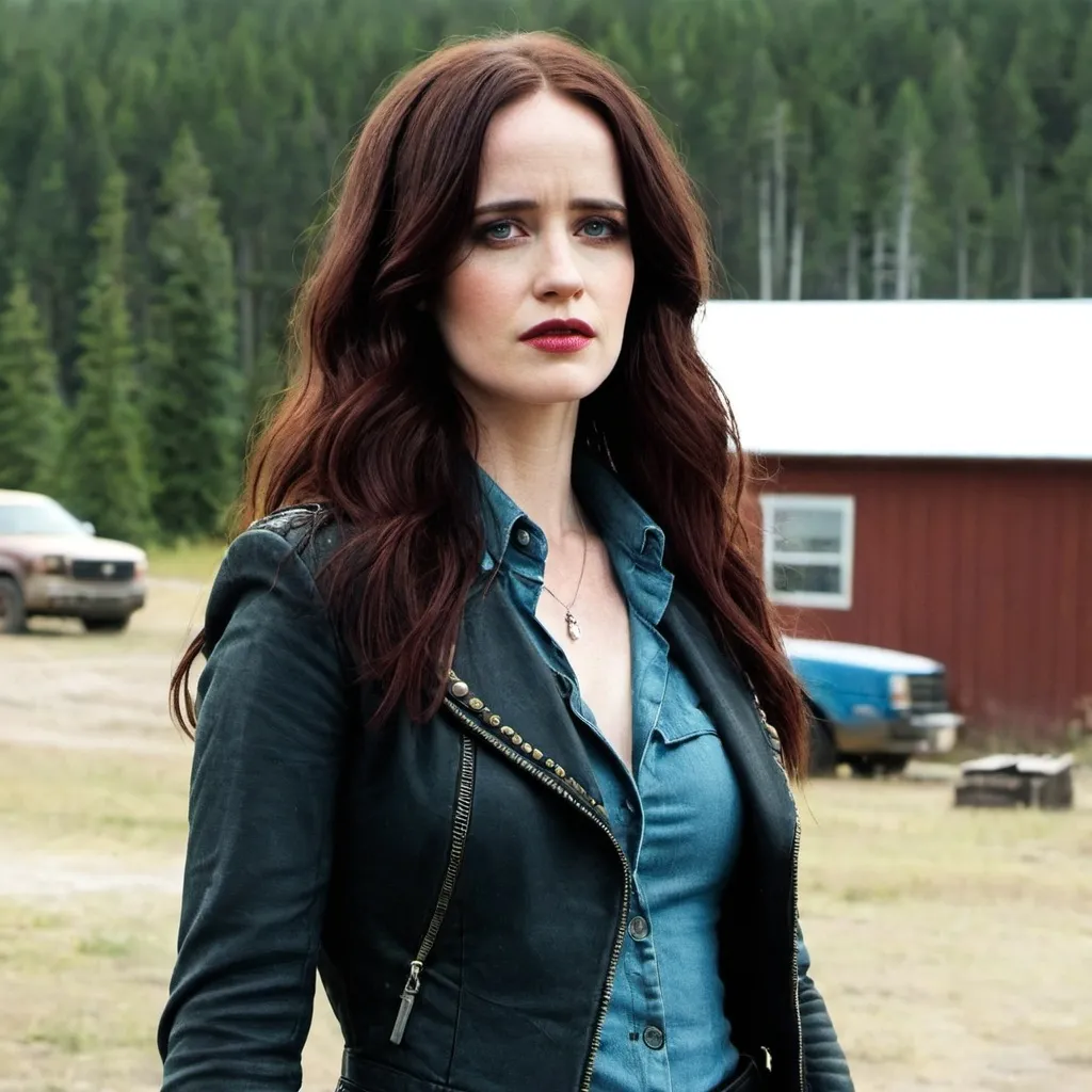 Prompt: Eva Green as Wynonna Earp.