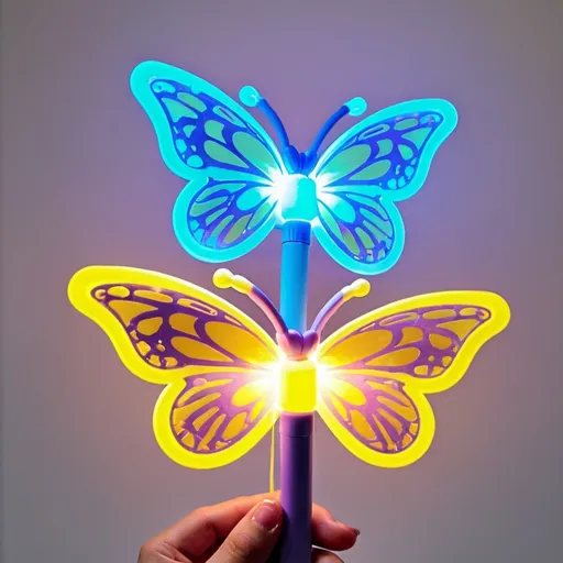 Prompt: Butterfly lightstick
