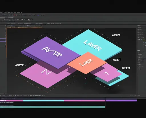 Prompt:  A chaotic After Effects project screen with layers named "Layer 1," "Layer 2," and assets scattered randomly.
