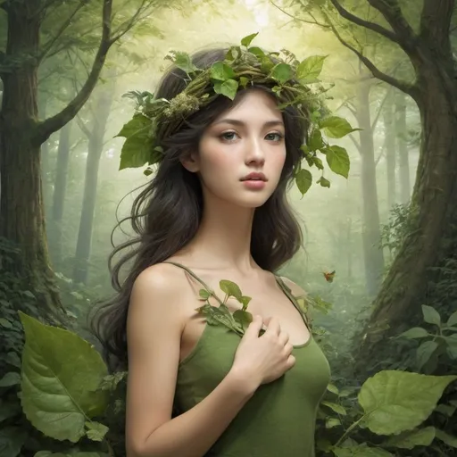 Prompt: personification of nature